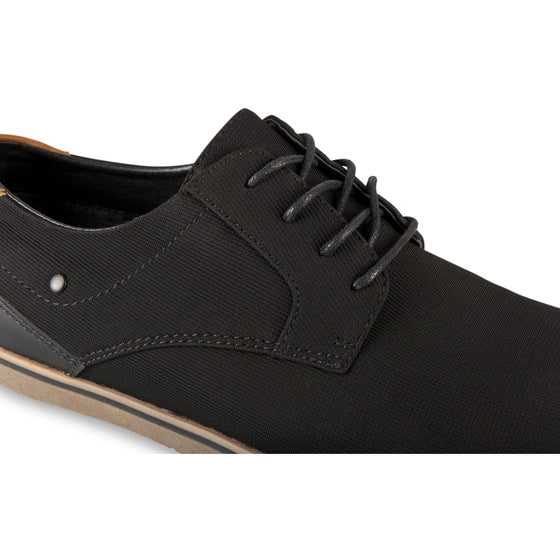 DENIM SIDE Men's Black Classic Slip-On Loafers Comfortable Casual Moccasins