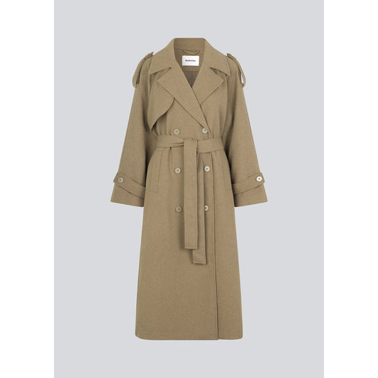 Modström BorakMD Dune Oversized Double-Breasted Women's Trench Coat