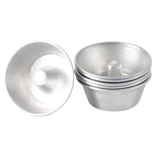 Patisse Aluminum Mini Savarin Molds Set of 6, 2.75-Inch Diameter, Oven Safe