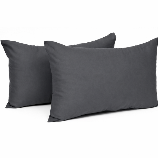 WOLTU Cotton Pillow Cases – Soft Chocolate Zipped Cushion Covers
