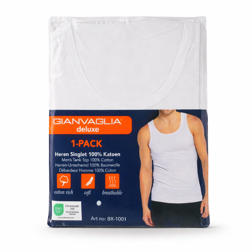 GIANVAGLIA Men’s Soft Cotton Tank Top