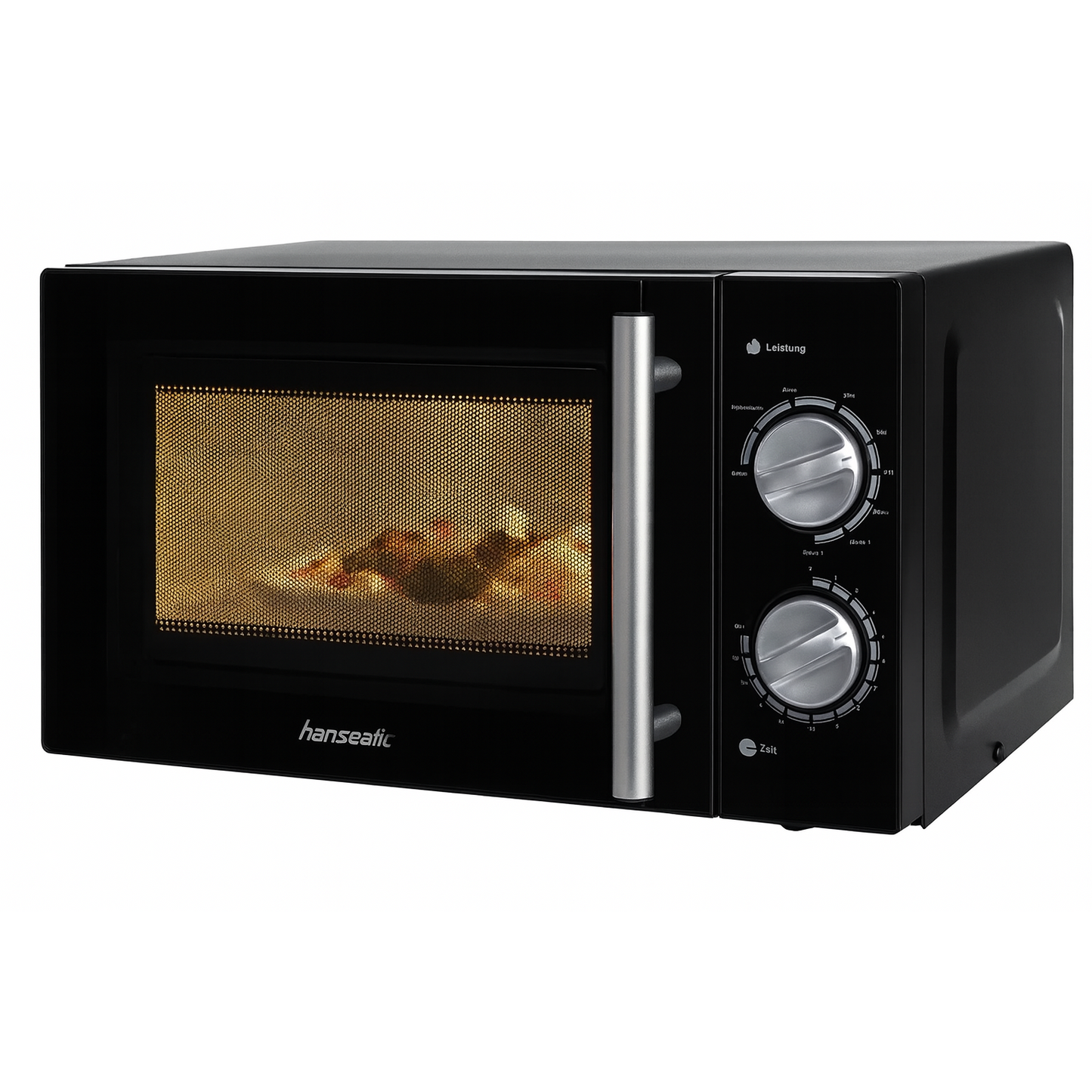 Hanseatic 2-in-1 Grill Microwave, 20L Capacity, 5 Power Levels, Defrost Function