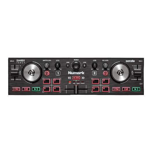 Numark DJ2GO2 Touch: Portable 2-Deck USB DJ Controller with Audio