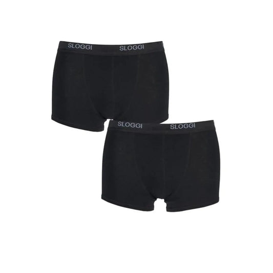 Sloggi Men's Basic Boxer Briefs 2-Pack, Ultimate Comfort, Black - Gomix Brands Outlet