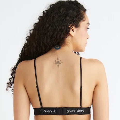 Calvin Klein 1996 CK Low-Rise Cotton Blend Triangle Underwear Monogram Panties