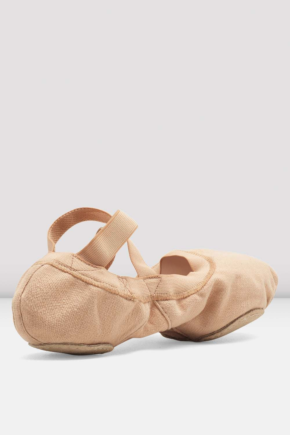 Professional Elastic Canvas Ballet Shoes Light Sand for Women