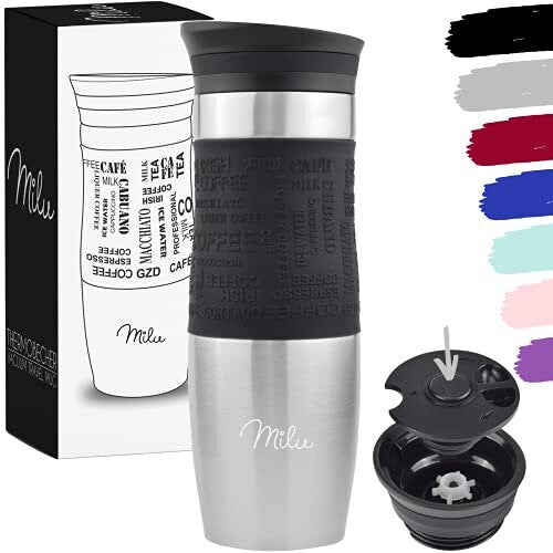 Milu Insulated Mug 450 ml Stainless Steel Travel Coffee Cup Leak-Proof