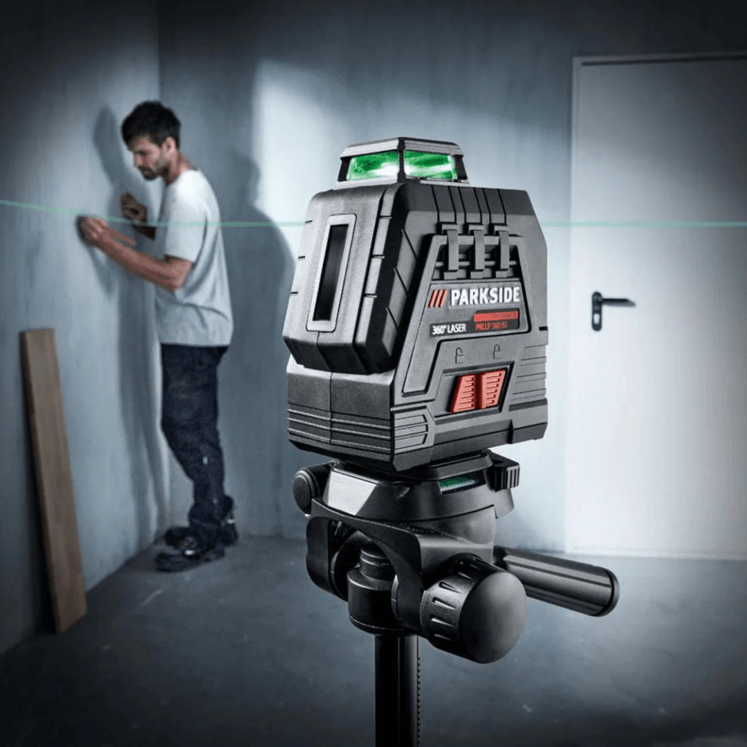 Parkside Performance Cordless Cross Line Laser Level PKLLP 360 B3