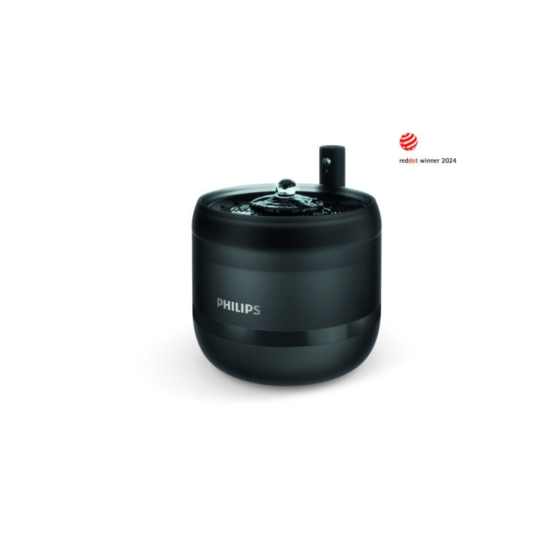 Philips Automatic Pet Water Fountain 2.2L Capacity, Fresh Black Drinking Dispenser