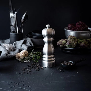 Peugeot Paris Chef Stainless Steel 22cm Adjustable Salt Mill - Gomix Brands Outlet