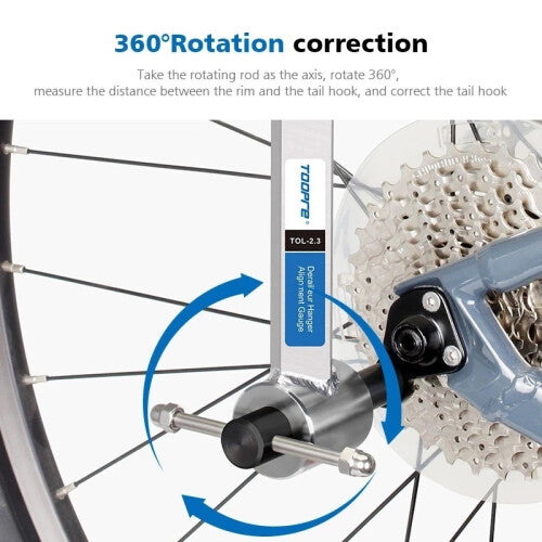 TOOPRE Professional Bicycle Derailleur Hanger Alignment Gauge Tool Dropout Straightener