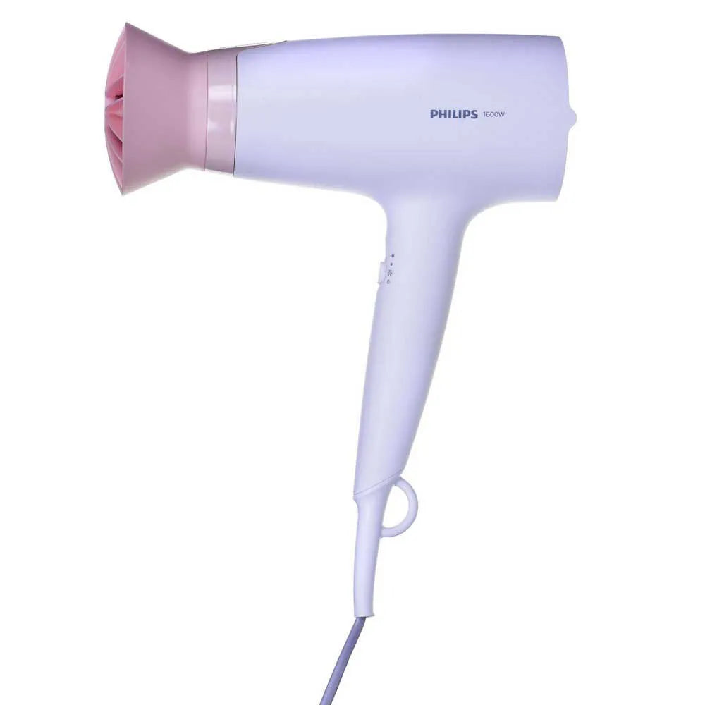 Philips 1600W Hair Dryer with 3 Speed Settings for Gentle Drying