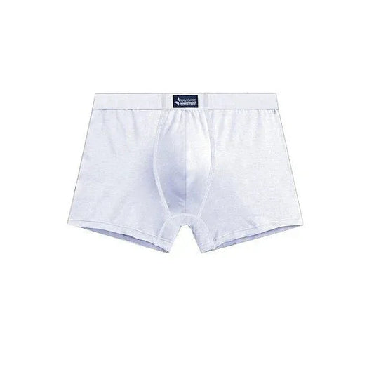White Men's Boxer Briefs, Soft Cotton Blend, Comfortable Everyday Underwear - Gomix Brands Outlet