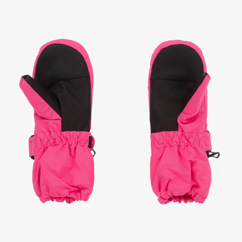 Playshoes Kids Pink Waterproof Ski Mittens with Thinsulate Insulation & Reinforced Palms
