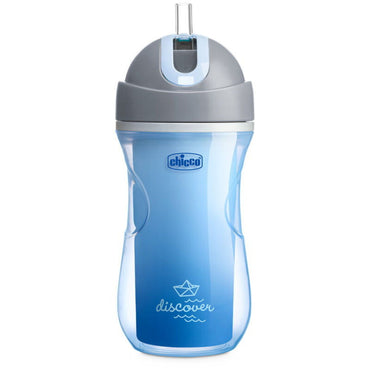 Chicco Sport Sippy Cup with Straw Leak Proof Blue