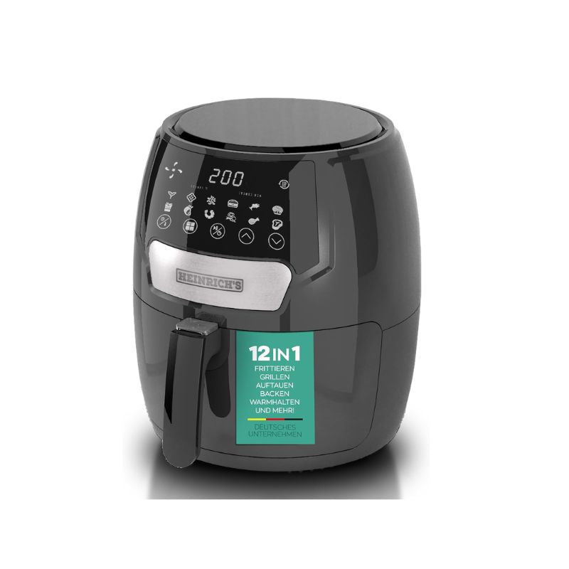 Heinrichs Digital LED Hot Air Fryer: Healthier Frying, Baking, Roasting, Grilling