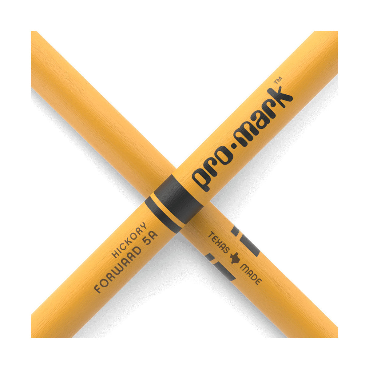 Promark 5A TX5AW Hickory Yellow Drumsticks - Standard Length