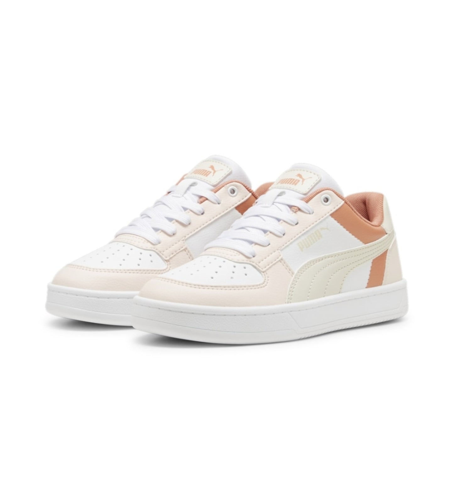 Puma Caven 2.0 Block Classic Trainers - White Beige Nostalgic College Style