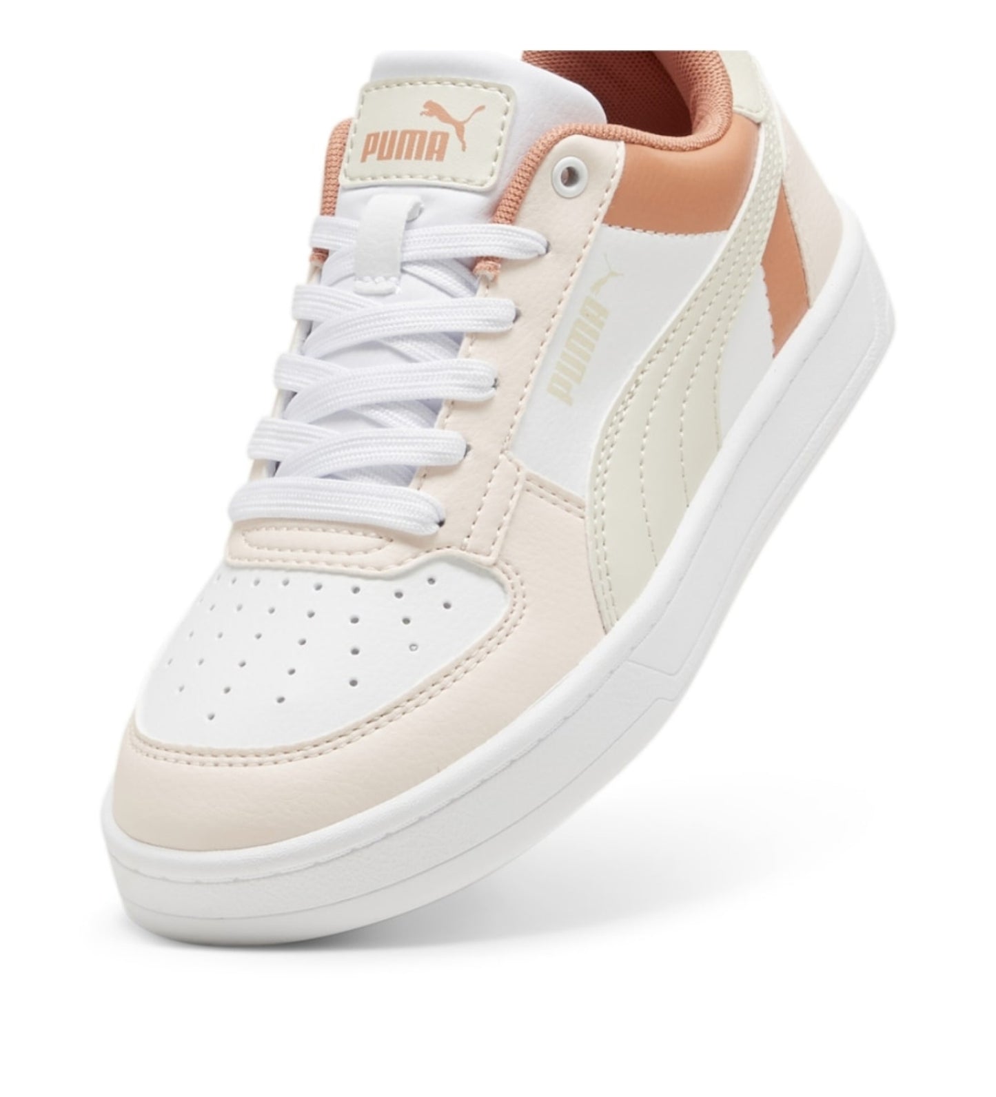 Puma Caven 2.0 Block Classic Trainers - White Beige Nostalgic College Style