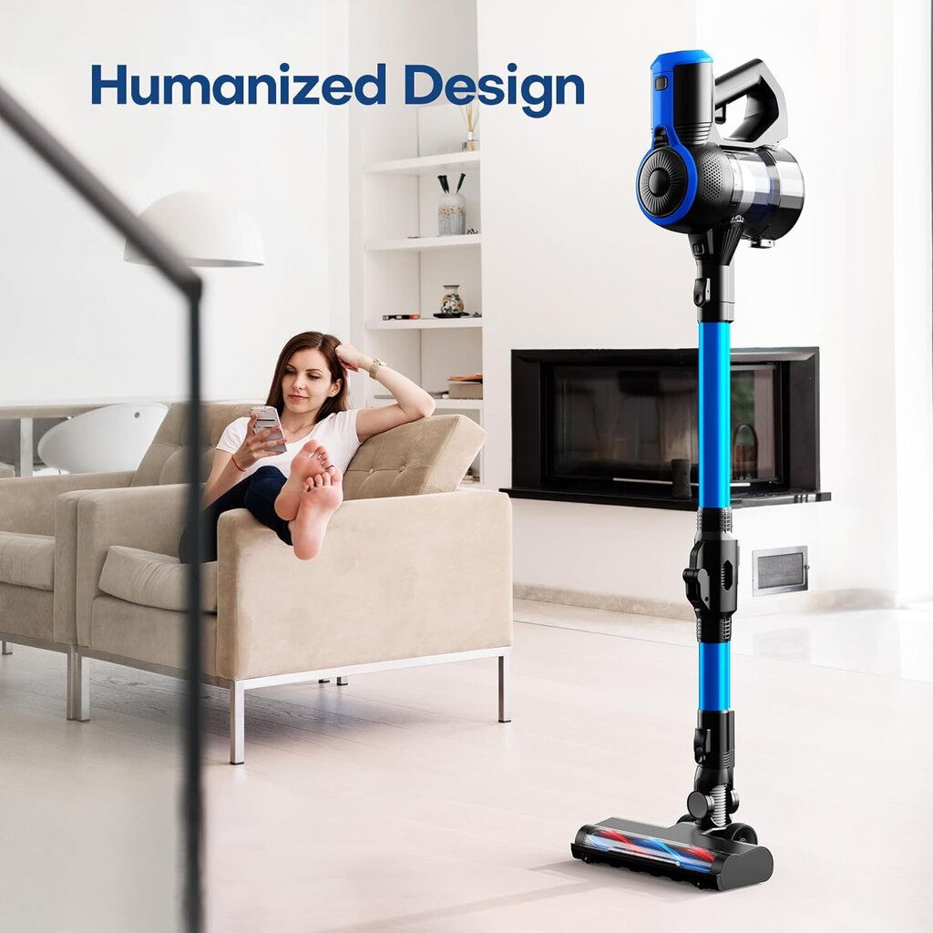 Powerful Cordless Stick Vacuum Cleaner for Home and Car, Lightweight