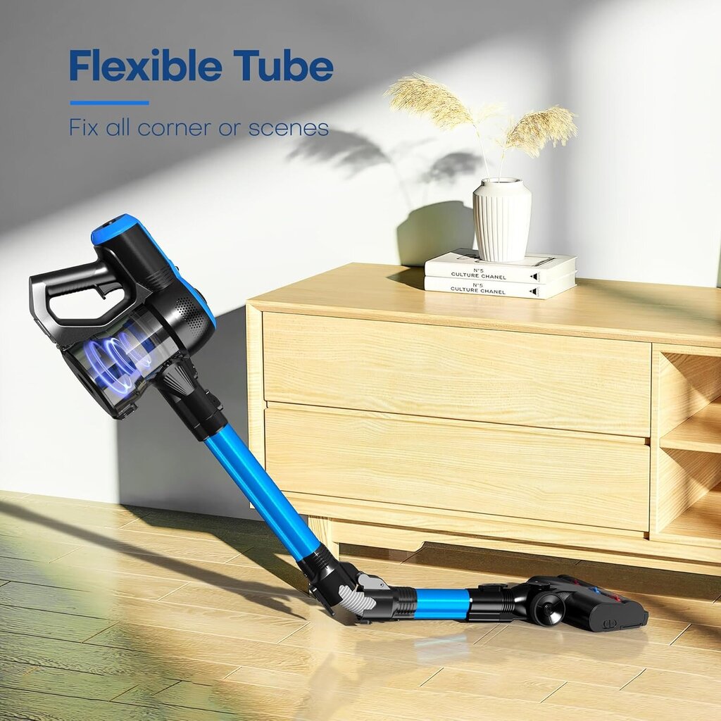 Powerful Cordless Stick Vacuum Cleaner for Home and Car, Lightweight
