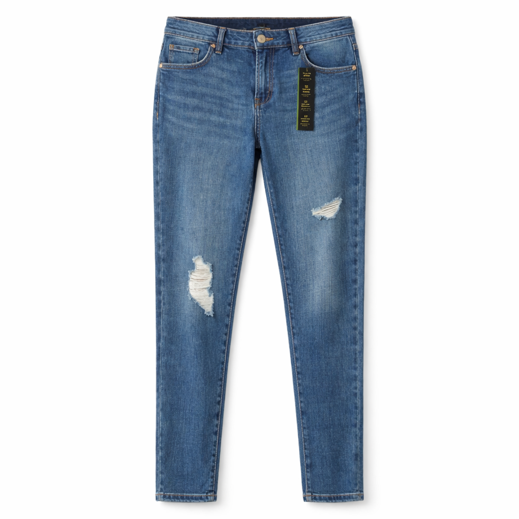 Art Class - Girls High Rise Tapered Cropped Denim Jeans