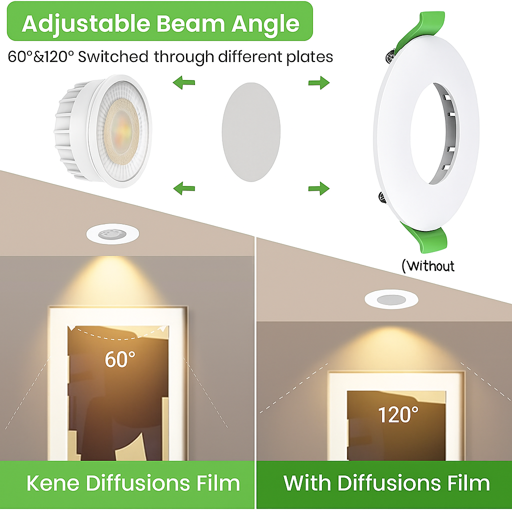 ALUSSO 6W LED Module for Recessed Spotlights - Dimmable, IP44 Waterproof