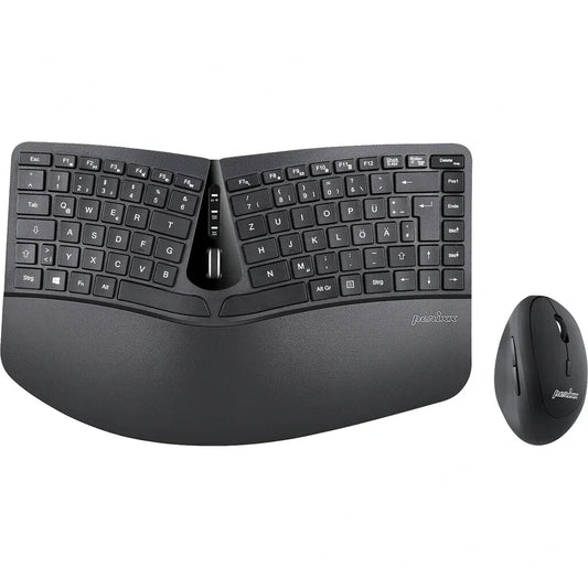 Perixx Ergonomic Wireless Keyboard & Vertical Mouse Combo with Gel Wrist Rest - Gomix Brands Outlet