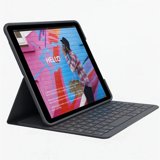 Logitech Slim Folio Keyboard Case for iPad 7th-9th Gen – Graphite - Gomix Brands Outlet