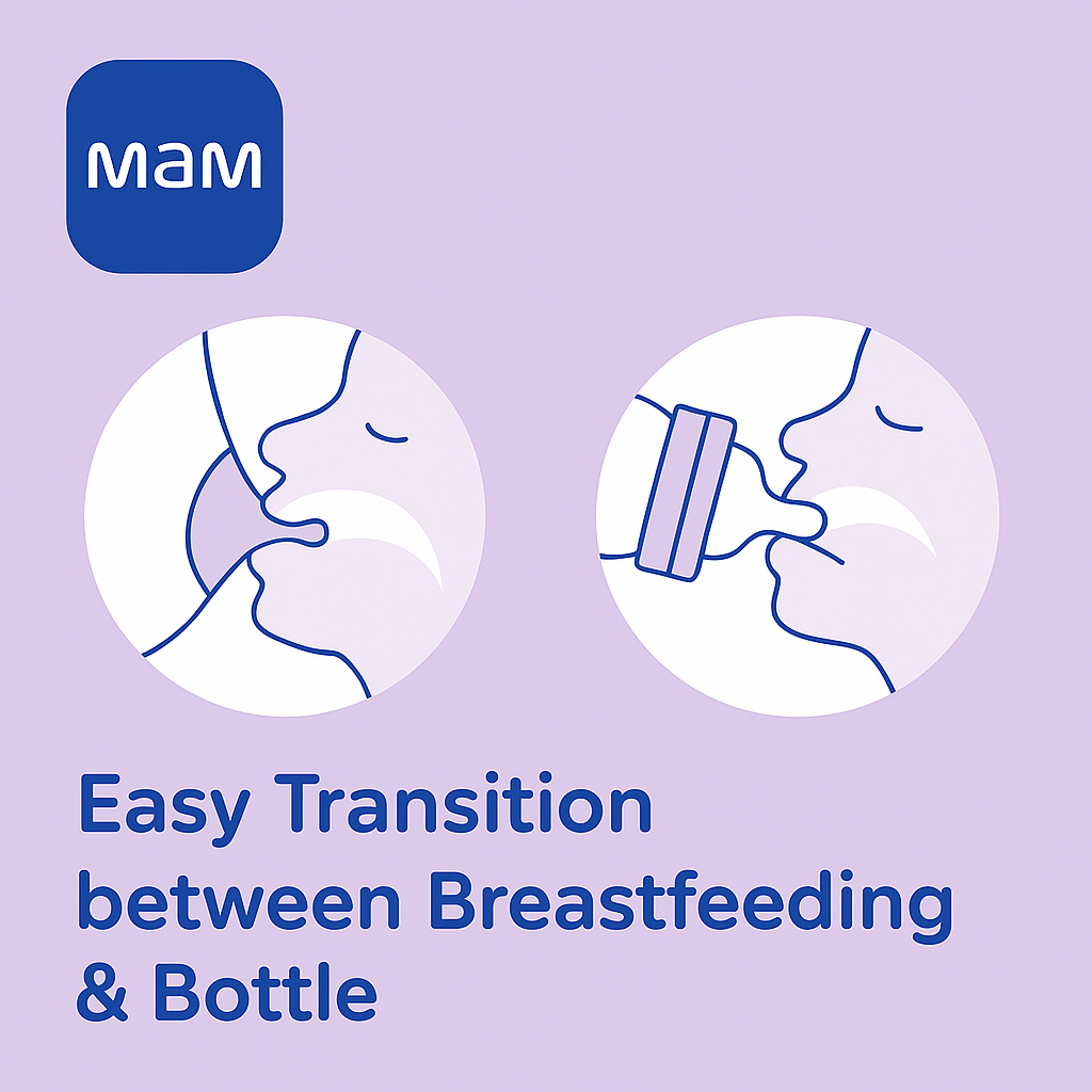 MAM Easy Start Anti-Colic Baby Bottle, 11 oz, Whale Design, 4 Months+