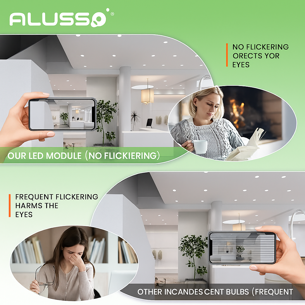 ALUSSO 6W LED Module for Recessed Spotlights - Dimmable, IP44 Waterproof