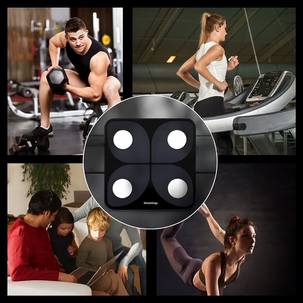 Healthkeep Smart Body Fat Scale with 13 Measurements, 180kg Capacity