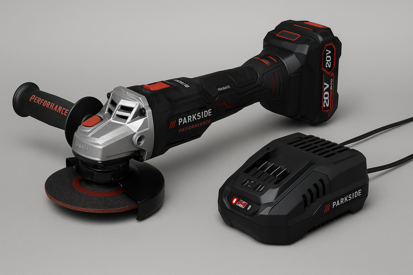 Parkside Performance 20V Cordless Angle Grinder PWSAP 20 Li F6