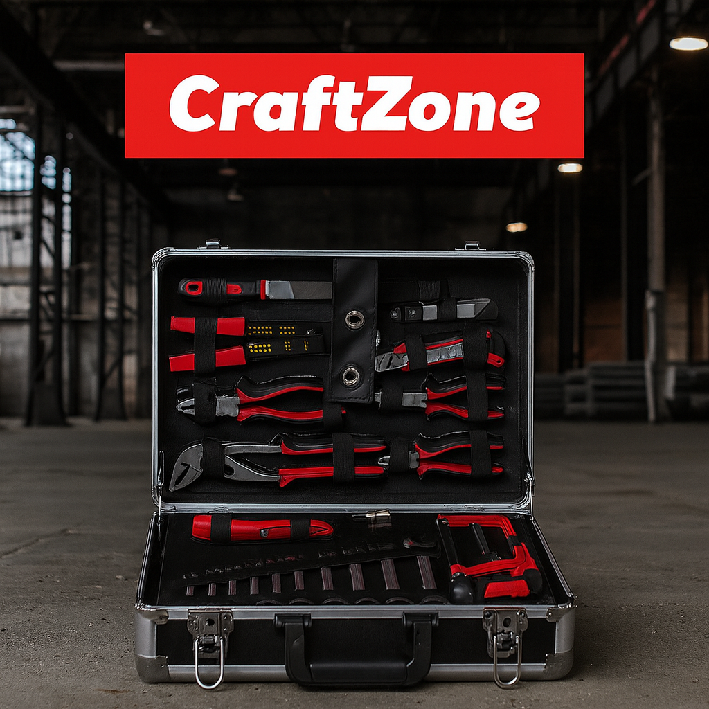 Craftzone Aluminum Tool Kit Case with 103 pcs