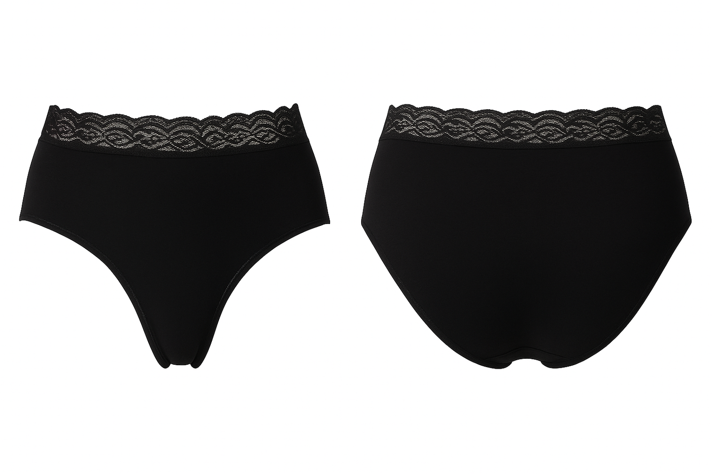 Feel Natural Lace Washable Menstrual Briefs for Reliable, Comfortable Protection