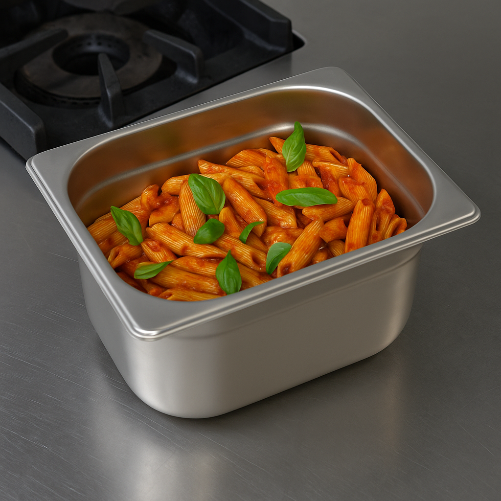 Vogue Stainless Steel 1/2 GN Gastronorm Pan 150mm 9L