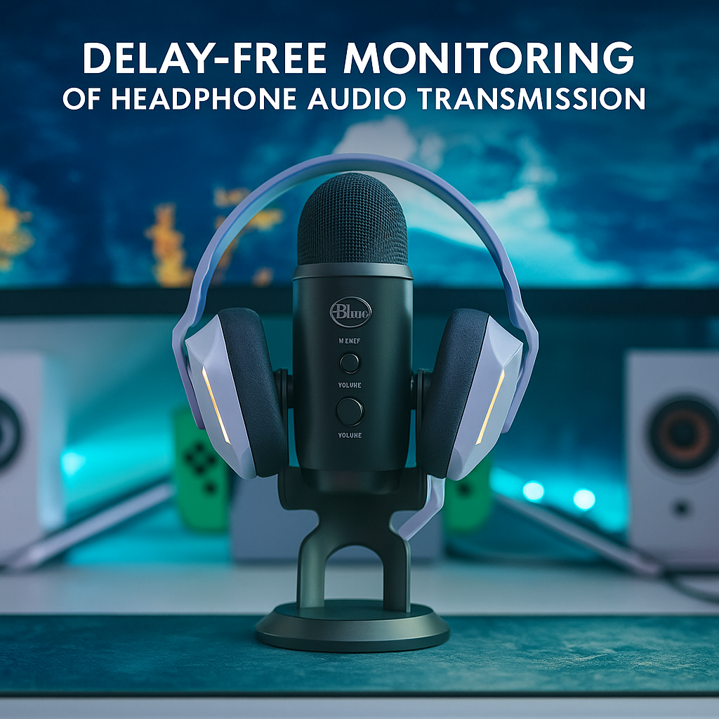Blue Yeti Blackout USB Microphone: Studio Quality Recording and Streaming