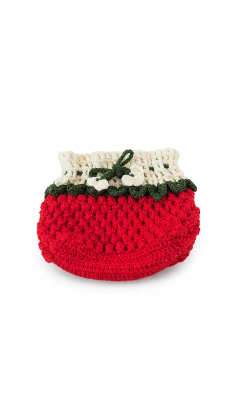 Handmade Crochet Red Tissue Box Cover - Gomix Brands Outlet