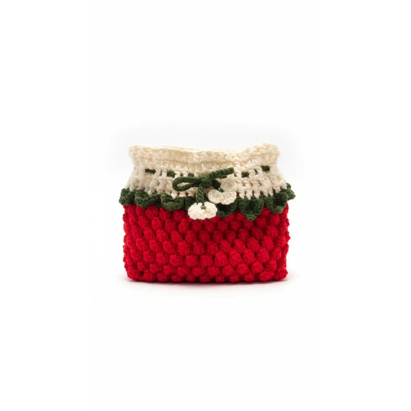 Handmade Crochet Red Tissue Box Cover - Gomix Brands Outlet