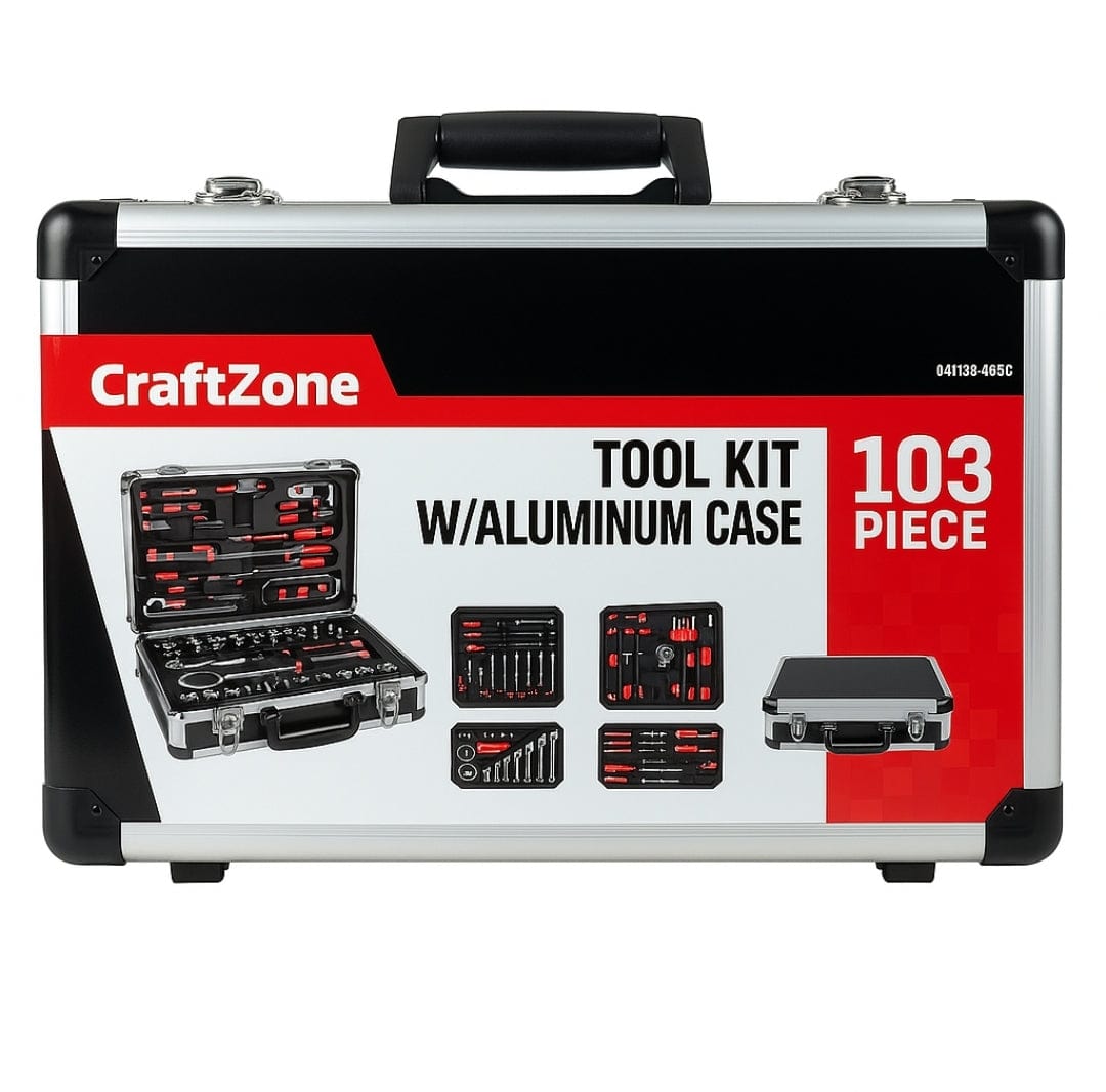 Craftzone Aluminum Tool Kit Case with 103pcs & 128pcs Options