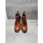 Bruno Marc Men's Urban-06 Brown Leather Ankle Boots Size 6.5