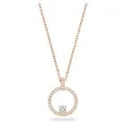 Swarovski Women's Necklace Rose Gold with Circular Pendant - Gomix Brands Outlet