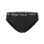 FILA Men's Black XL Cotton‑Elastane Slip Underwear – Sport Style