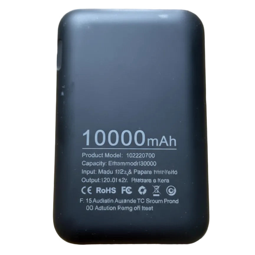 Yoosang Mini 10000mAh Portable Power Bank Black High-Speed Charging