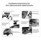 Bluetooth 5.0 Motorcycle Helmet Headset Wireless Motorbike Hands-free Waterproof