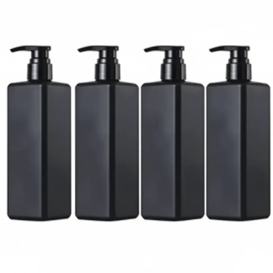 Reusable Black Soap Bottle Dispenser 500ml - 1/2/4 Pack - Gomix Brands Outlet