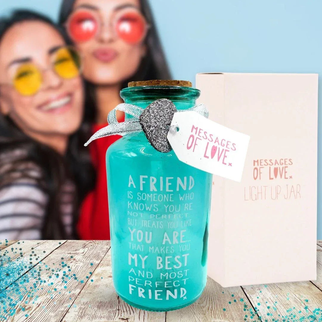 Perfect Friend Light Up Jar - Messages Of Love Gift - Gomix Brands Outlet