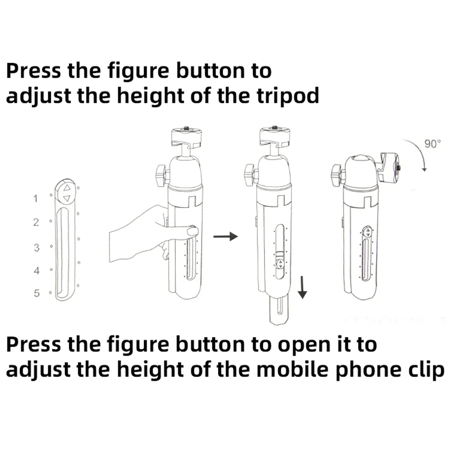 Mini Desktop Tripod set with Phone Holder for DSLR Camera Smartphone - Gomix Brands Outlet