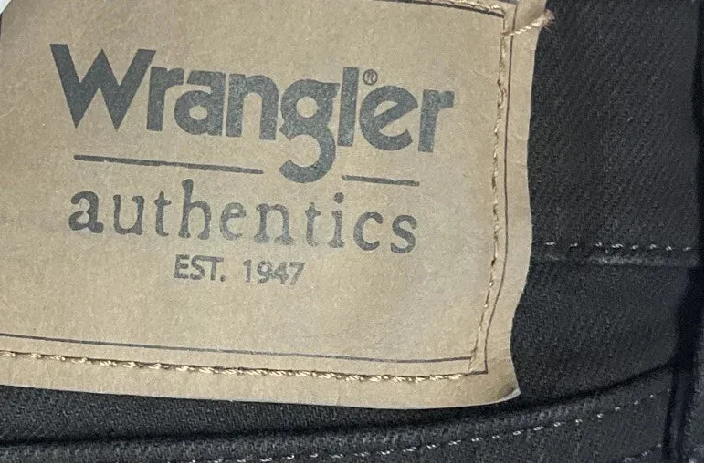 Wrangler Authentic Men's Classic 5-Pocket Relaxed Fit Cotton Jean, Black - Gomix Brands Outlet