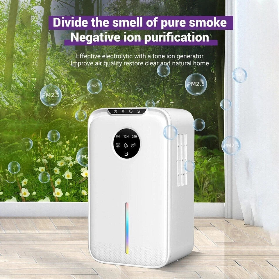 SUPOOBE YP2318 White Tabletop Dehumidifier with 2.5L Tank